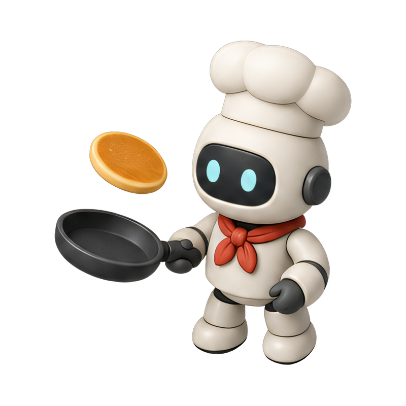 robot chef in action