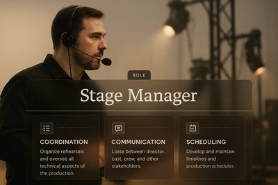 Stylish Web Page Design for Stage Manager Role