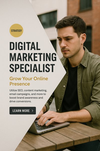 Digital Marketing Specialist Visual Design with Realism
