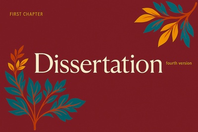 Colorful Patterns in Dissertation Chapter Design