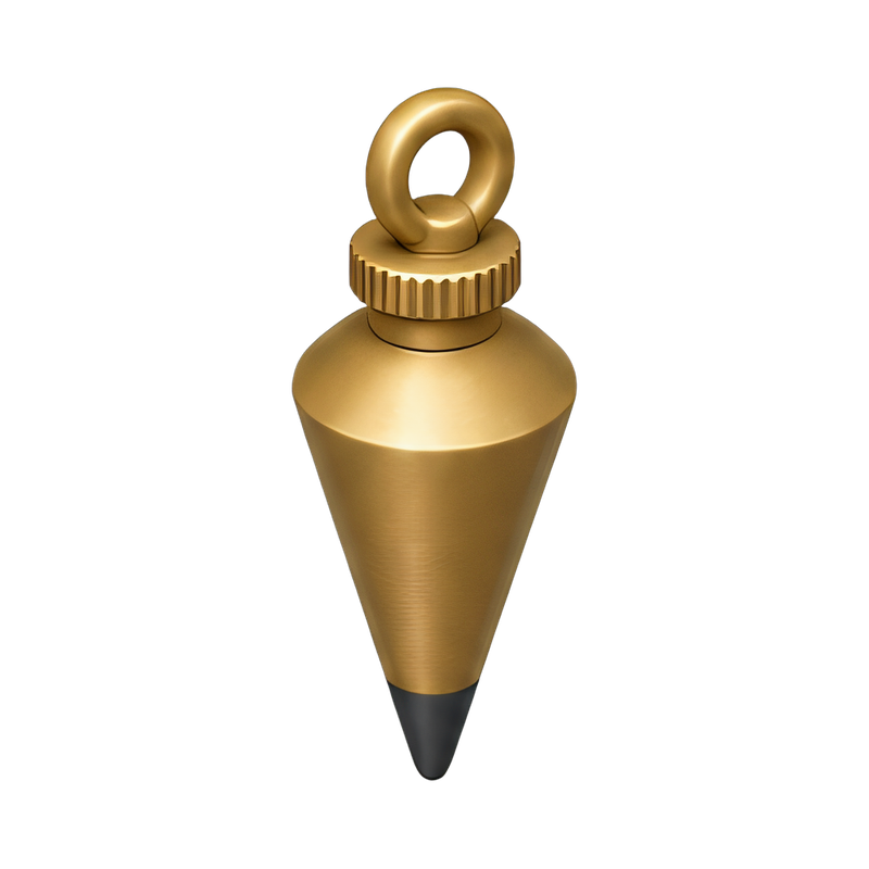 vintage brass plumb bob