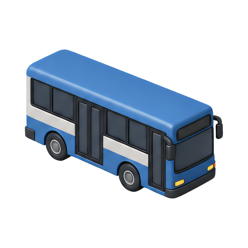 Side view of a city bus