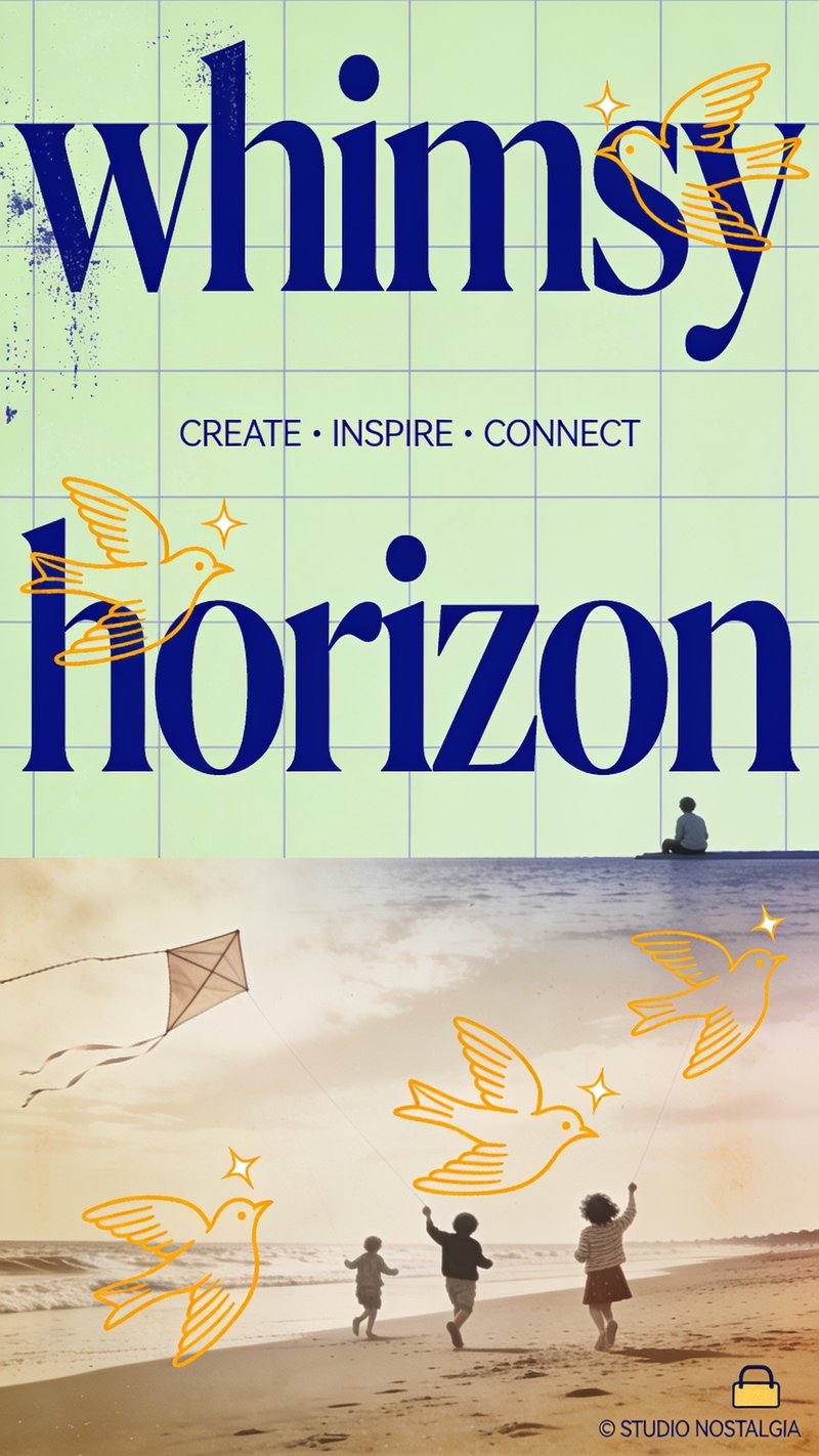 whimsy horizon poster design