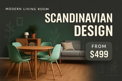 Stylish Scandinavian Dining Set for Modern Interiors