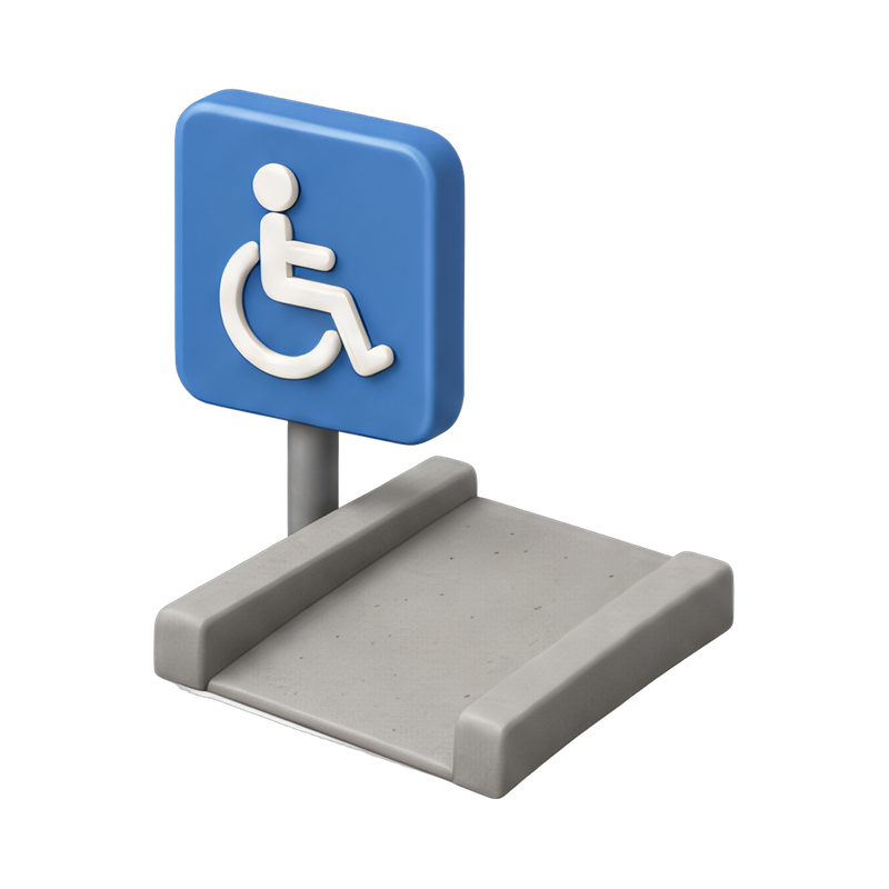 accessible ramp signage
