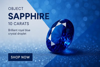 Sapphire Glitter Elegance - Stunning Bokeh Background