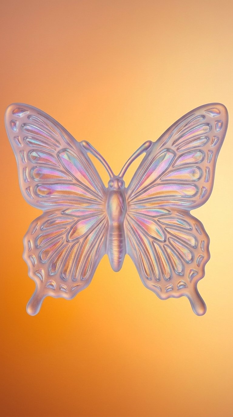 glass butterfly highlight cover
