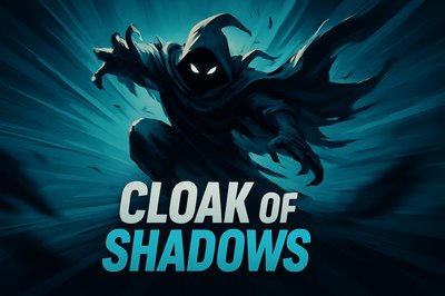 Dynamic Cloak of Shadows Illustration with Engaging Aesthetics