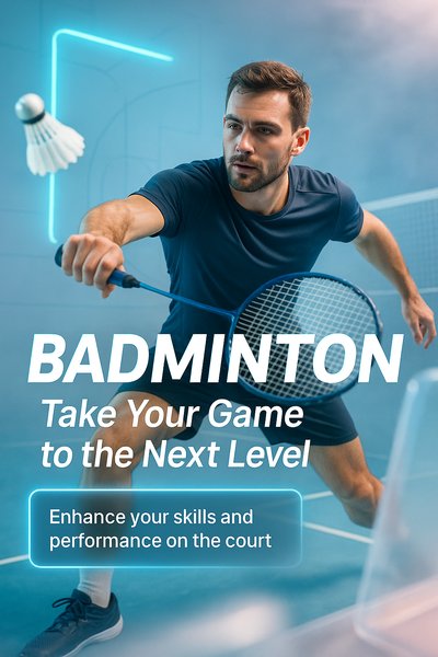 Dynamic Badminton Training Promotional Image