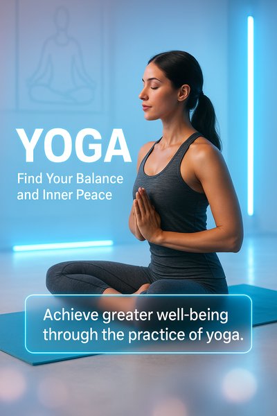 Yoga Practice Promotion with Calming Visuals