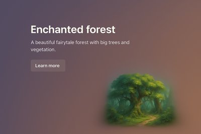 Enchanting Fairytale Forest Digital Art Background