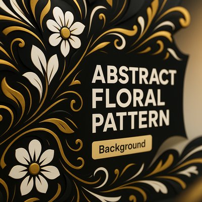 Elegant Abstract Floral Pattern Background Design