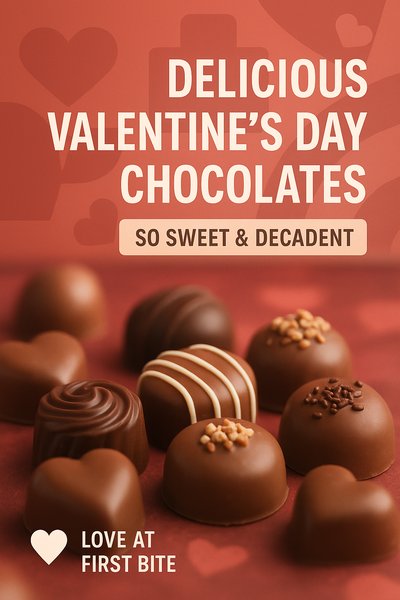 Valentine's Day Chocolate Promotion with Sweet Design