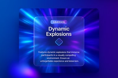 Dynamic Explosions in a Galactic Glow Background