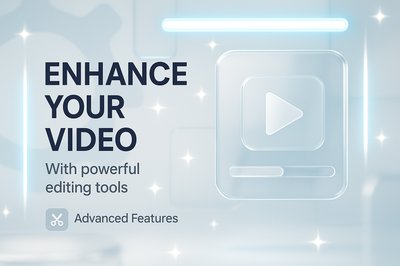 Promotional Graphic for Video Enhancement Tools