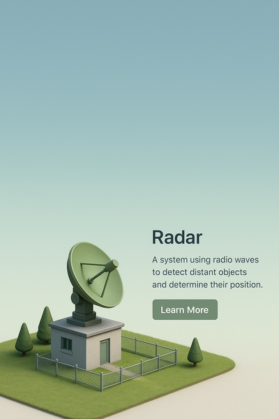 3D Radar Overview with Realistic Style and Clear UI
