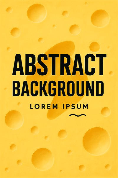 Abstract Yellow Background with Text Overlay