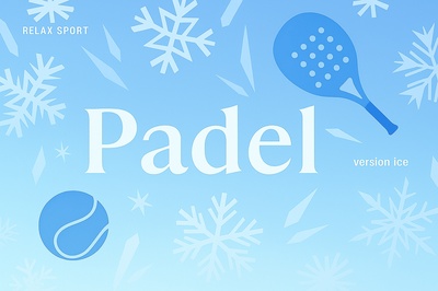 Charming Padel Theme with Ice Elements and Colors