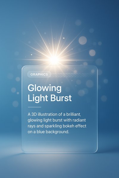 Stunning Light Burst Illustration with Glowing Effects