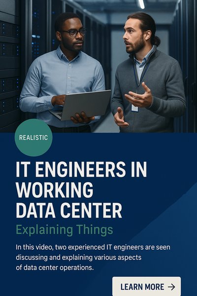 IT Engineers Collaborating in a Modern Data Center