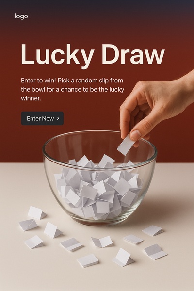 Stylish Lucky Draw Bowl for Engaging Promotions
