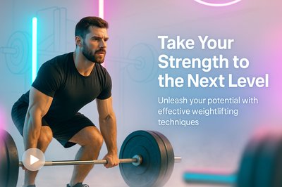 Dynamic Fitness Promotion Featuring Weightlifting Techniques