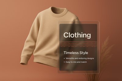 Stylish Clothing Design with Layered Composition