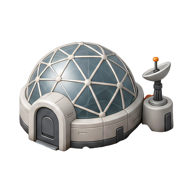 futuristic mars habitat dome
