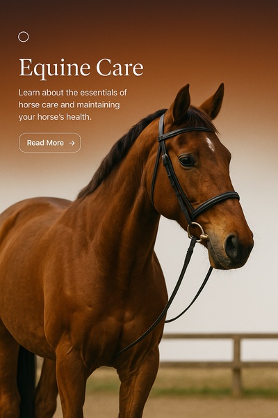 Stylish Web Design for Equine Care Health