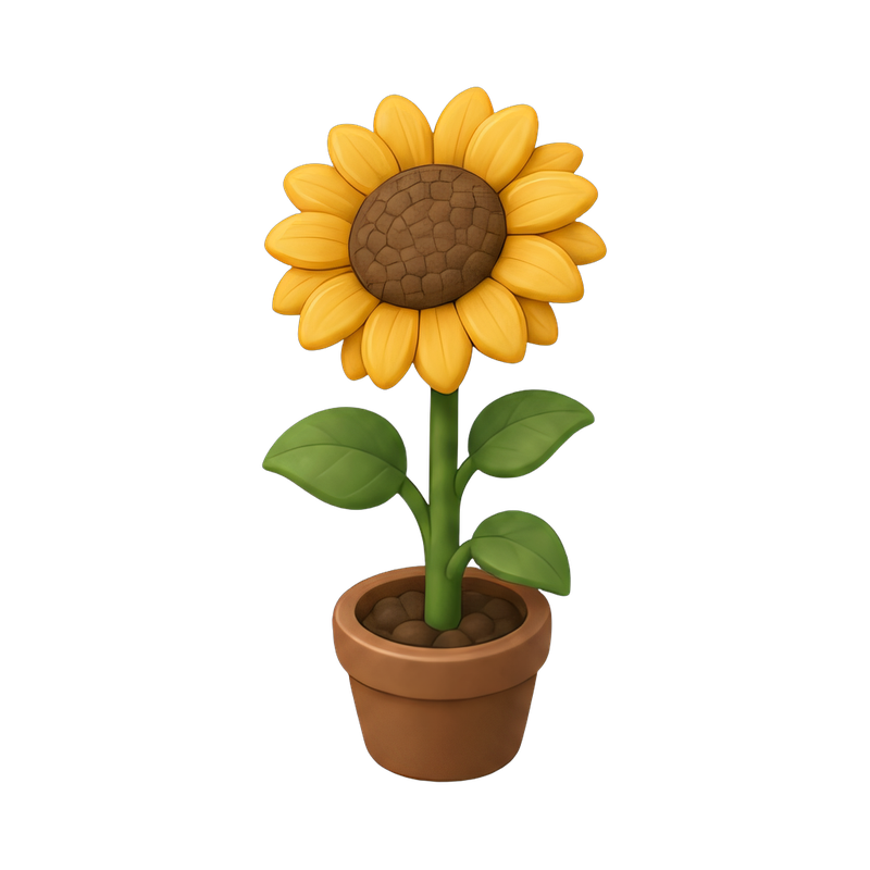 tall sunflower in sunlight