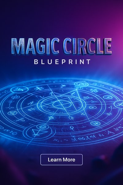 Dynamic Magic Circle Blueprint Design with Vibrant Colors