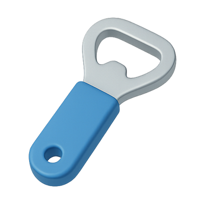 3D Illustration of a Modern Bottle Opener