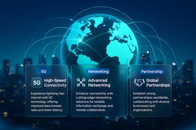 Smart City at Night: 5G and Networking Concepts