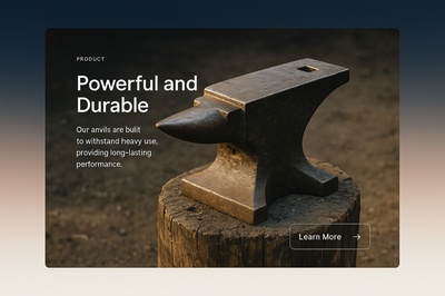 Stylish Anvil Icon for Web Design