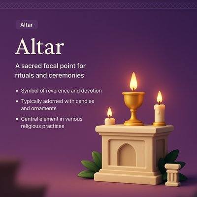 Stylish Altar Landing Page Design Concept