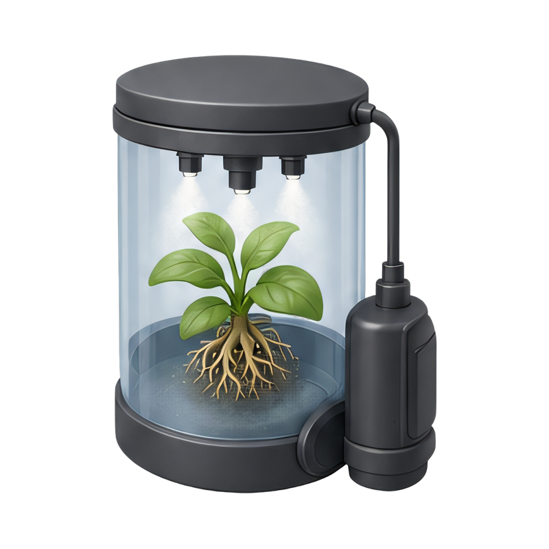 aeroponic mist chamber setup