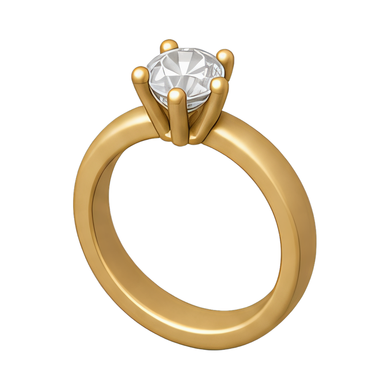 elegant finished ring with stone