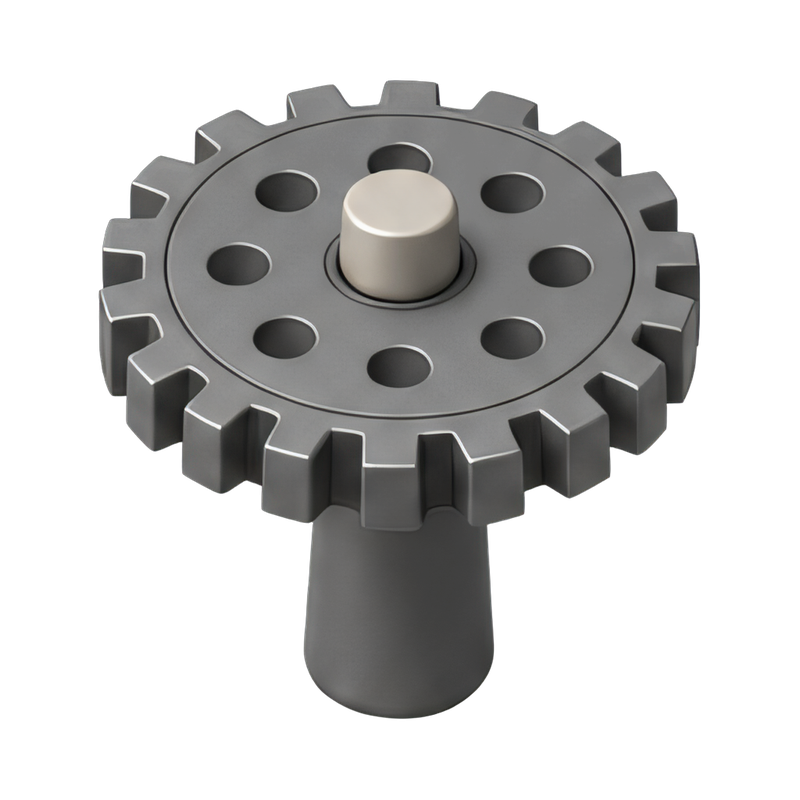 Industrial gear wheel close-up