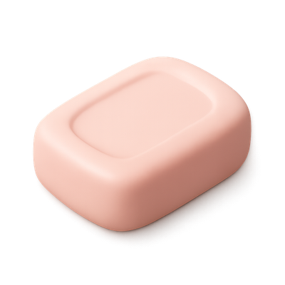 Stylish 3D Soap Icon with Isometric View