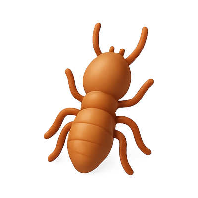 3D Stylized Ant Emoji Representation