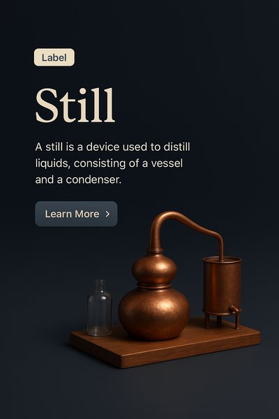 High-Quality Still Life Scene Featuring Distillation Equipment