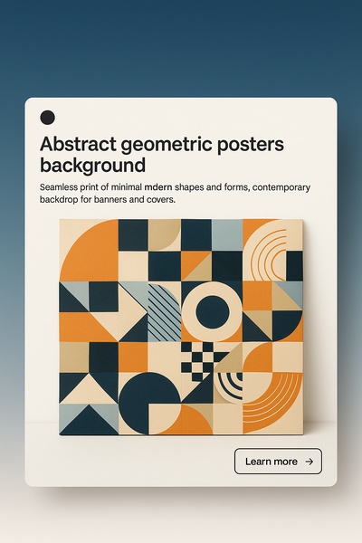 Abstract Geometric Posters Background for Modern Design