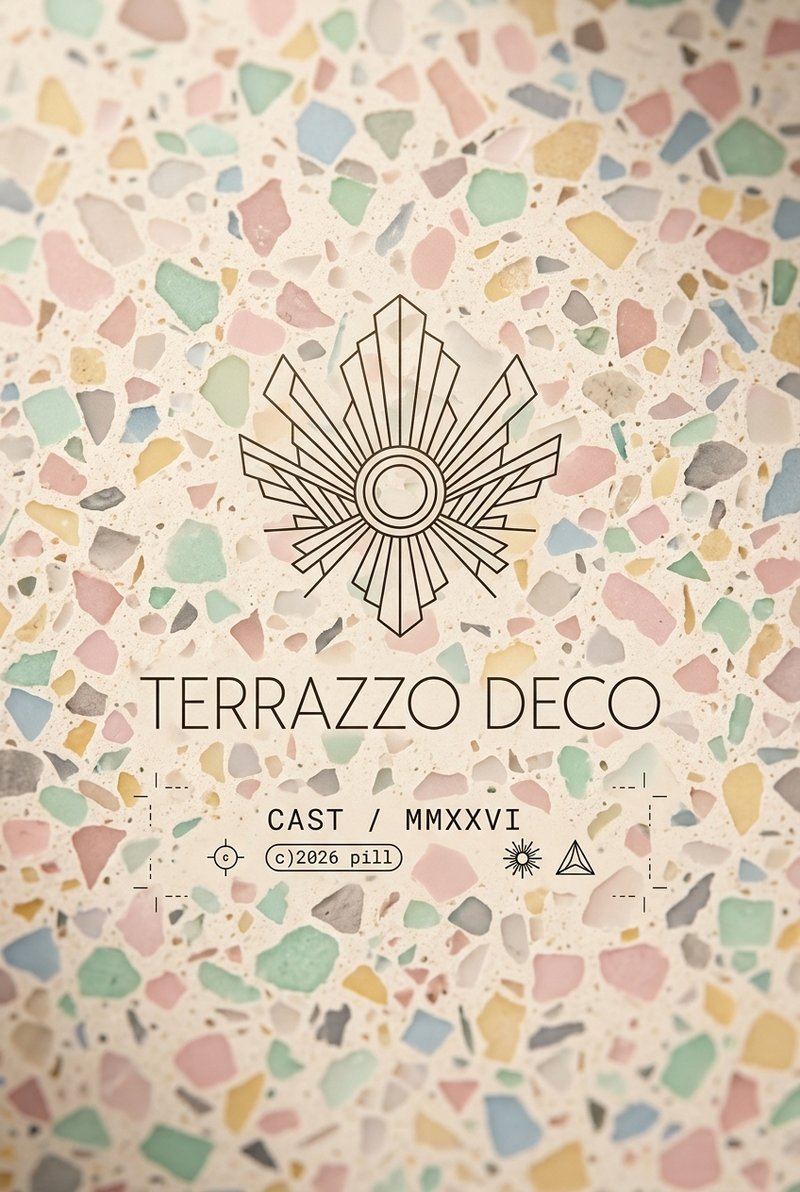 colorful terrazzo pattern