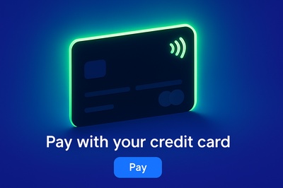 Stylish Fluorescent Credit Card Design for Modern Payments