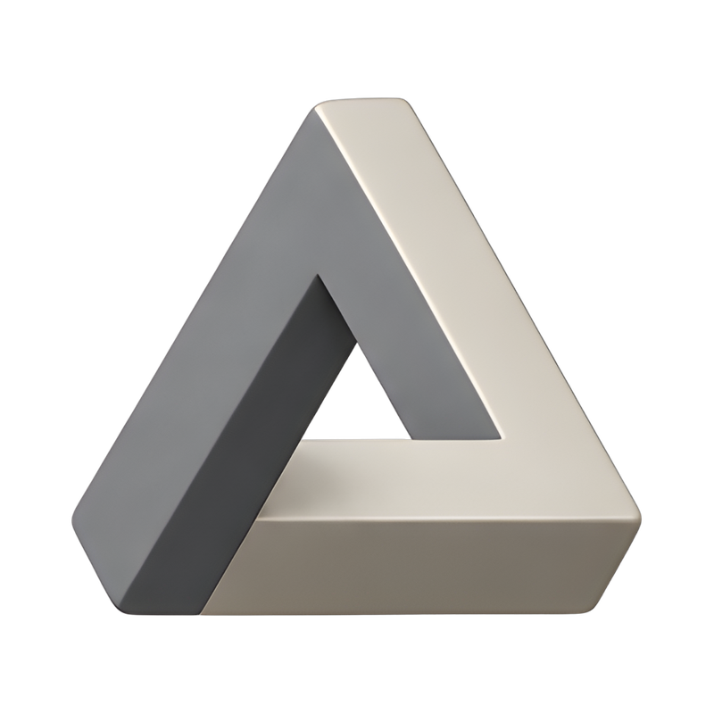 impossible triangle illusion