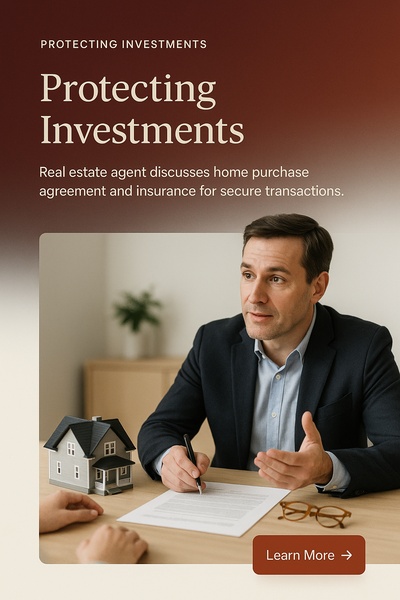 Real Estate Agent Discusses Home Purchase Agreement and Insurance