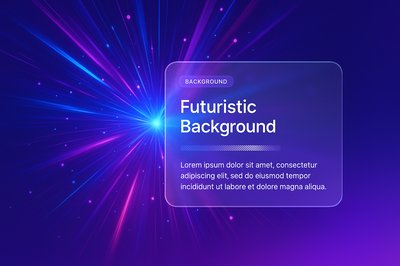 Futuristic Vibrant Abstract Background with Radial Light Burst