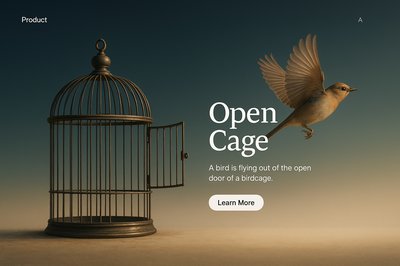 Freedom of a Bird: Open Cage Concept