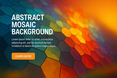 Vibrant Abstract Mosaic Background for Design Projects