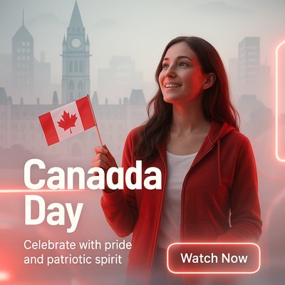 Canada Day Celebration Promotional Graphic